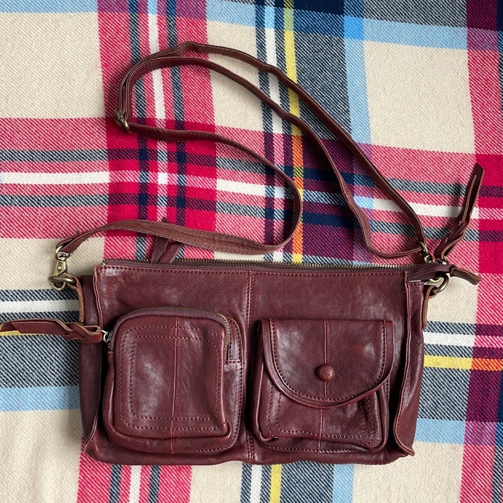 7 Chi Leather Crossbody Bag